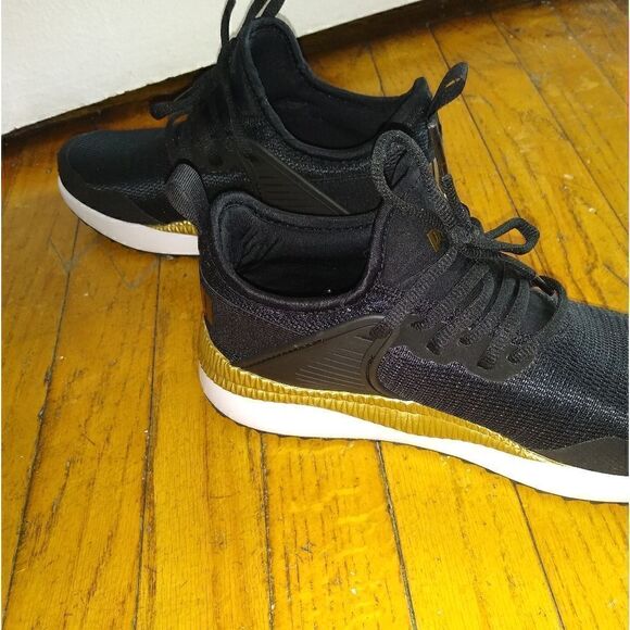 Puma 7.5 Pacer Next Cage running sneakers black gold - Picture 9 of 9